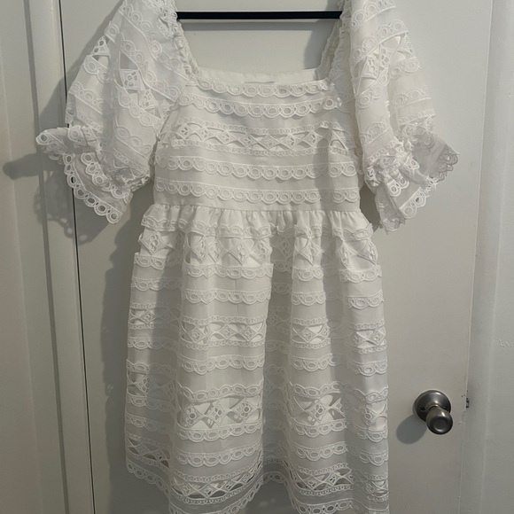 Ivory Lace Detail Dress - Picture 1 of 6
